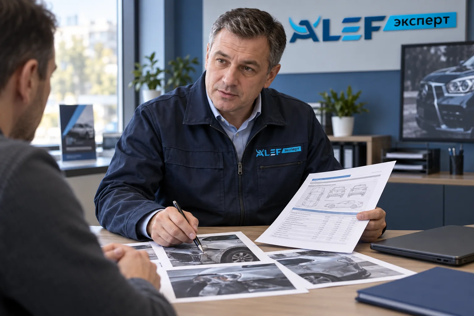 Специалист ALEF EXPERT консультирует партнёра по материалам дела